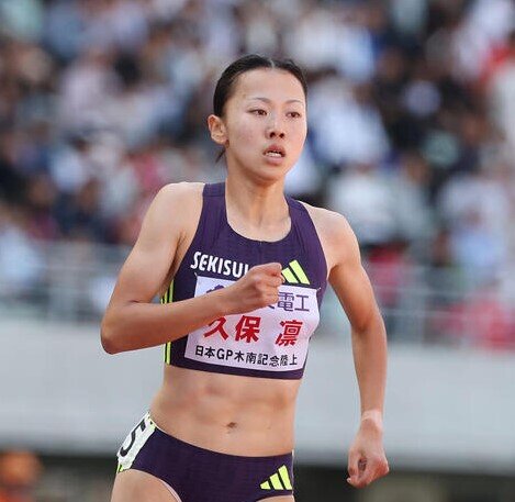 陸上女子の久保凛（2026年5月10日撮影）