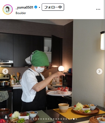山本有真のインスタグラムから