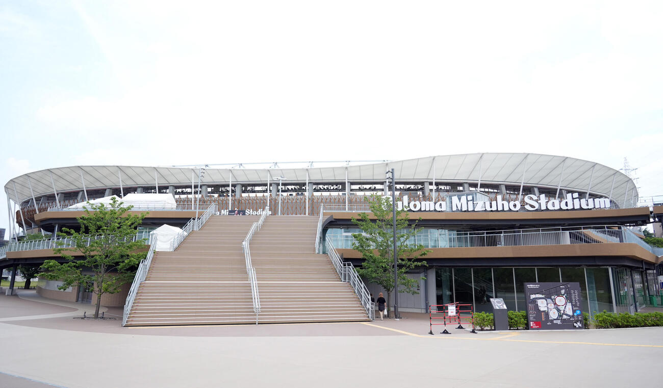 第110回日本陸上競技選手権大会　明日から競技開始となるリニューアルされた大会会場（撮影・森本幸一）