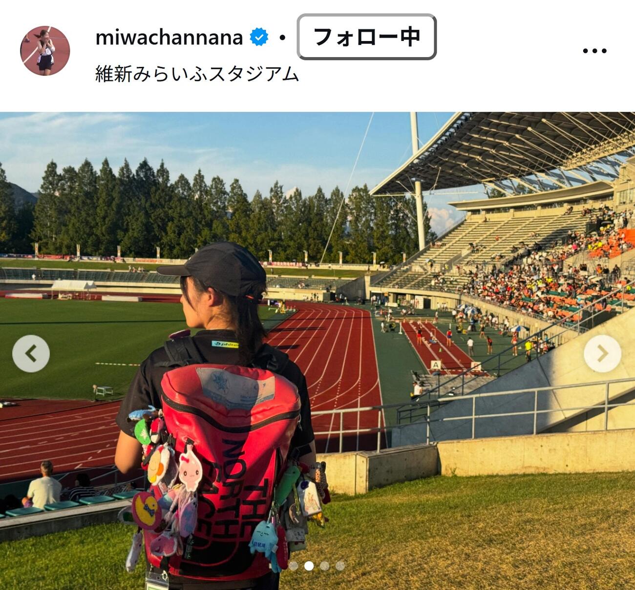 三好美羽のインスタグラムから