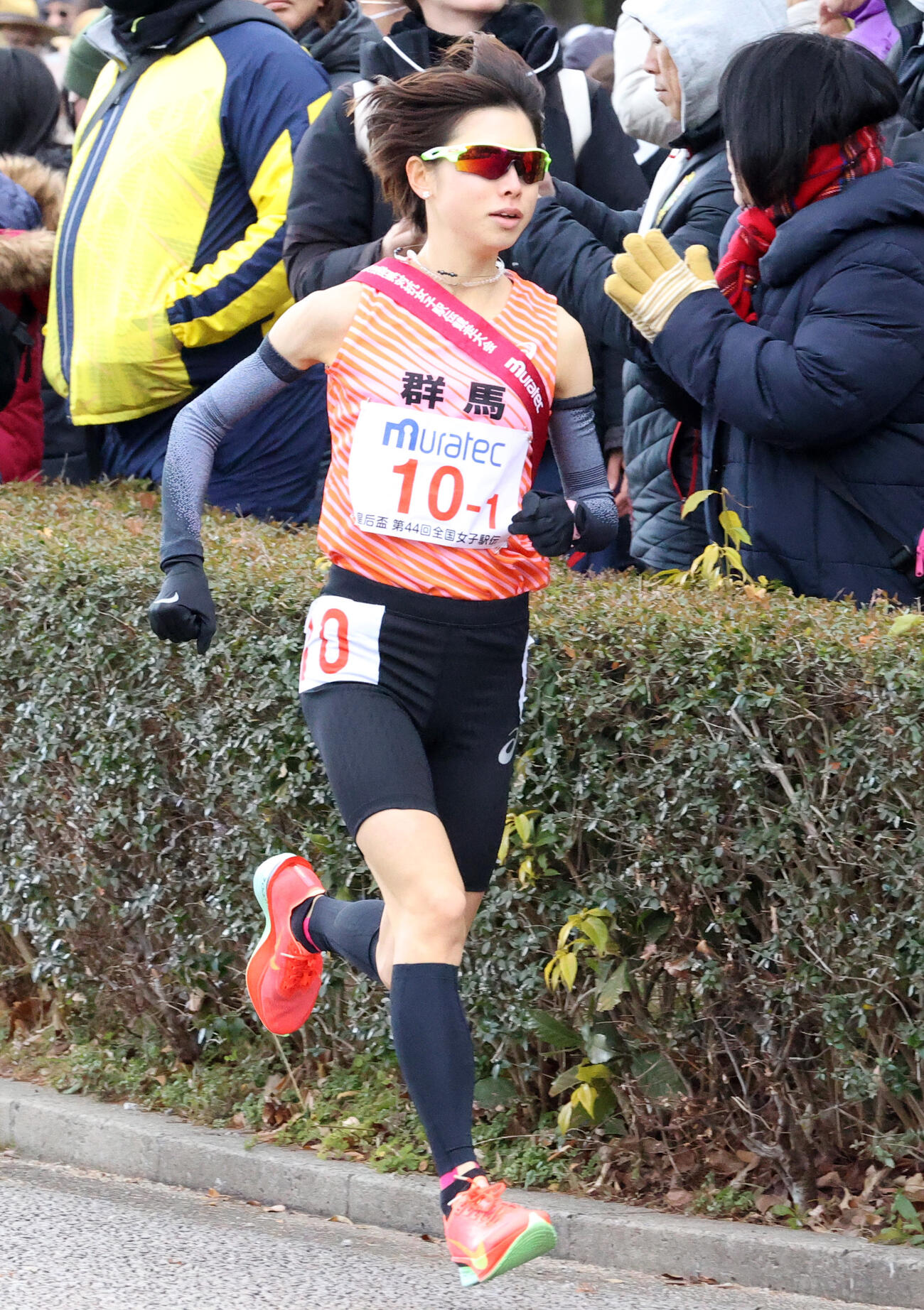 全国女子駅伝で力走する群馬1区の不破聖衣来（2026年1月）