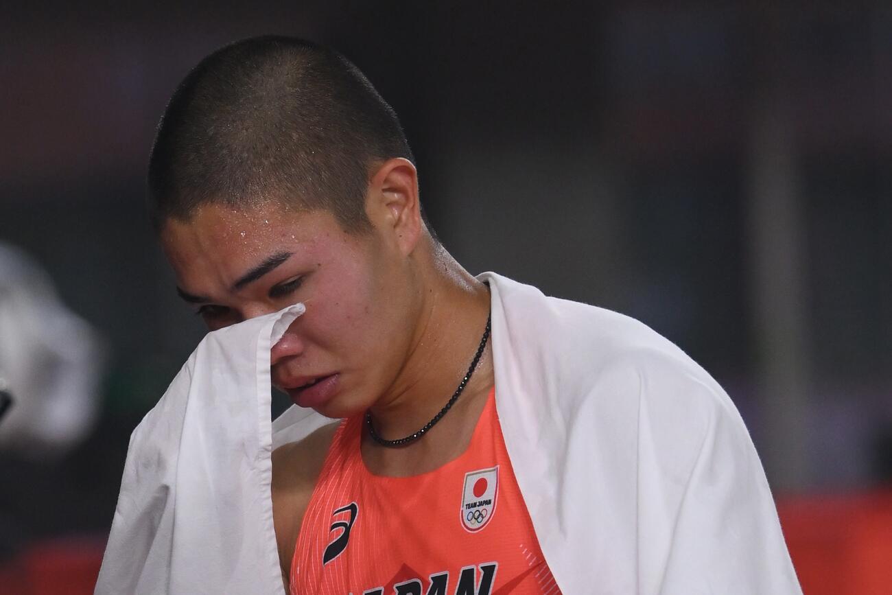 男子400メートル障害で準優勝も悔しがる後藤大樹（撮影・滝沢徹郎）