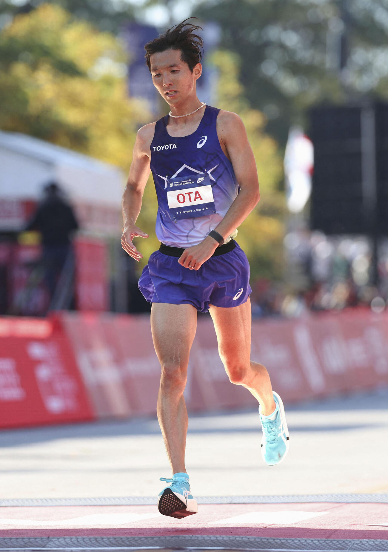 ゴールする太田智樹＝シカゴ（Talia Sprague－Imagn Images提供、ロイター＝共同）