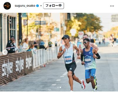 シカゴマラソンに出場した大迫傑（大迫傑のインスタグラムから）