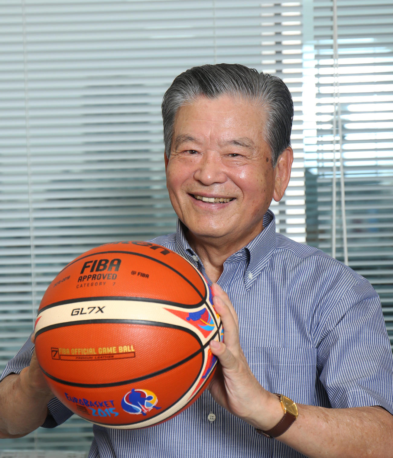 日本バスケットボール協会の元会長の川淵三郎氏（2015年撮影）