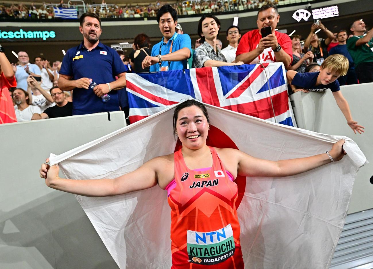 金メダルを獲得した北口榛花（ロイター）