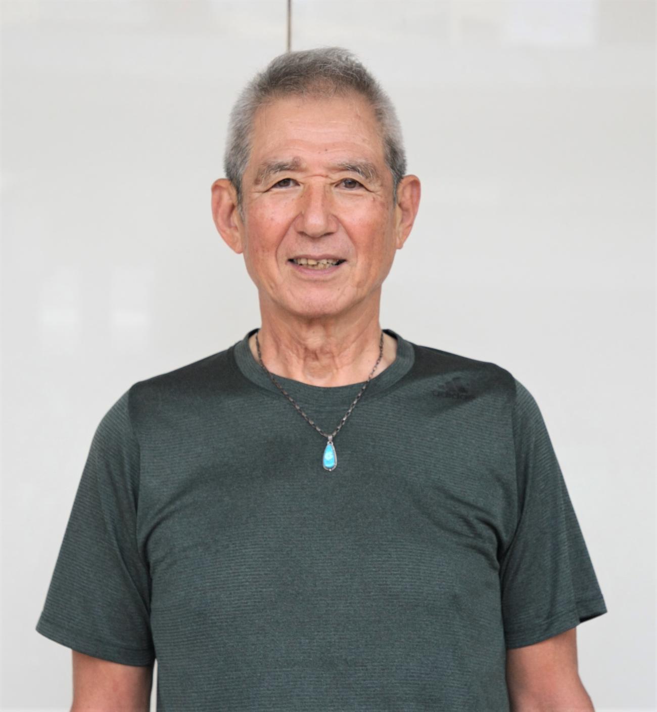 男子バスケットボールの元日本代表で72年ミュンヘン五輪、76年モントリオール五輪に出場した千種信雄さん（撮影・藤塚大輔）