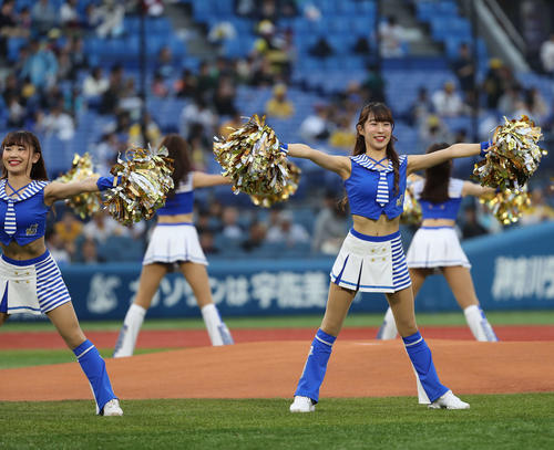 横浜スタジアムで彼女たちの出番は多い