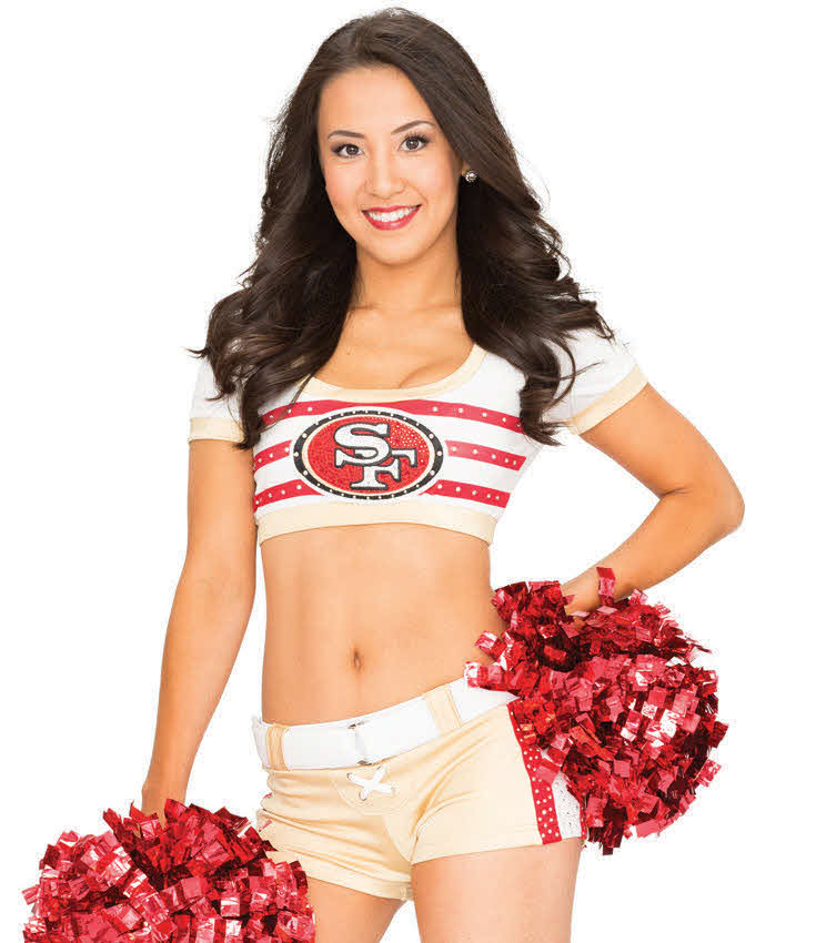 元NFL49ersチアリーダーの勝呂美香さんの現役時代