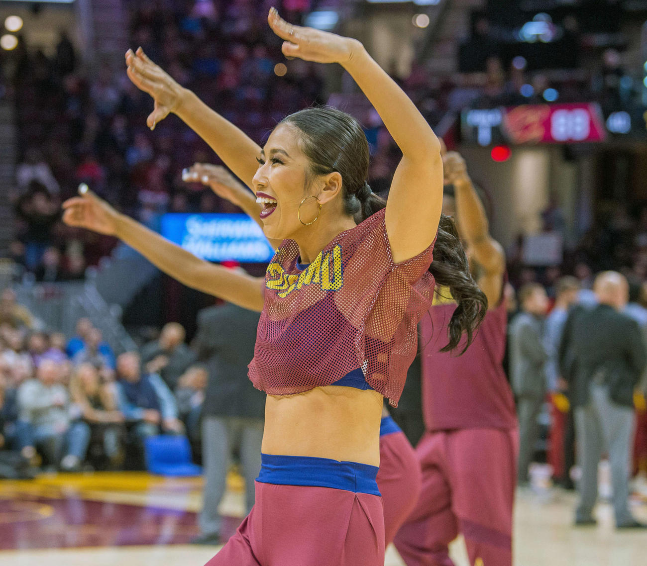 ダイナミックでスピード感あふれるダンスを得意とする寺田さん（C）Cleveland　Cavaliers