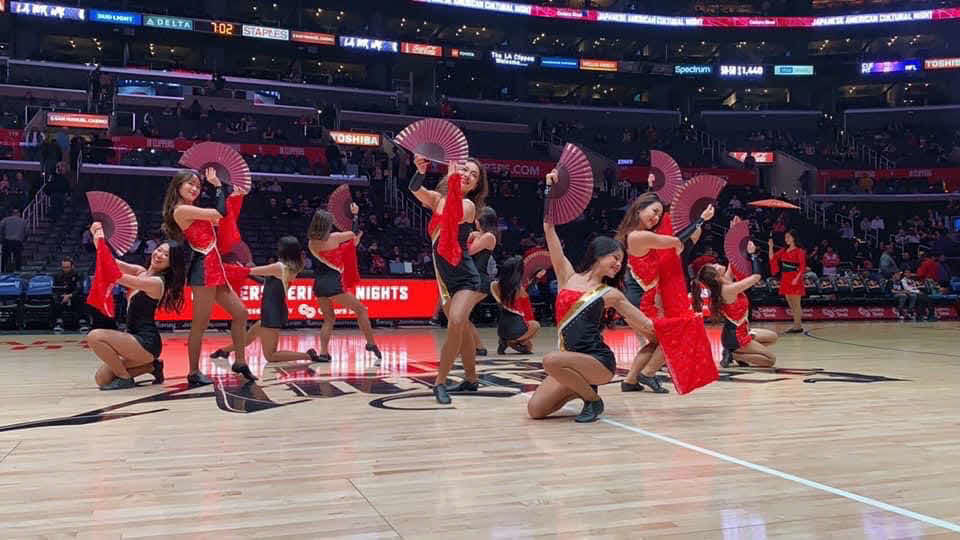 19年にNBAクリッパーズの試合でのパフォーマンス（C）TOKYO　GIRLS