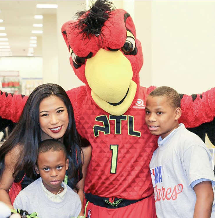 地域活動の様子（C)Atlanta　Hawks