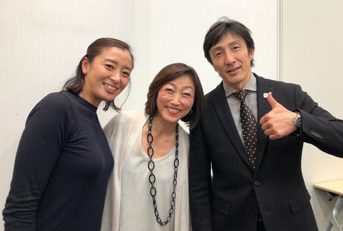 セミナーに参加した、左から伊藤華英氏、田中ウルヴェ京氏、朝原宣治氏