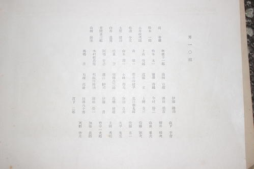 第一荒川高等小学校の1938年（昭13）の卒業アルバムの男10組の生徒名（最上段の左から3人目に白井義男の名前）
