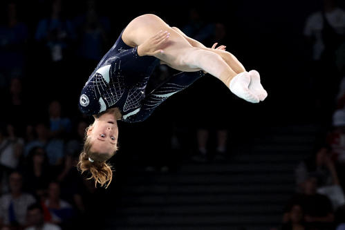トランポリン女子決勝でのビヤレタ・バルジロウスカヤ