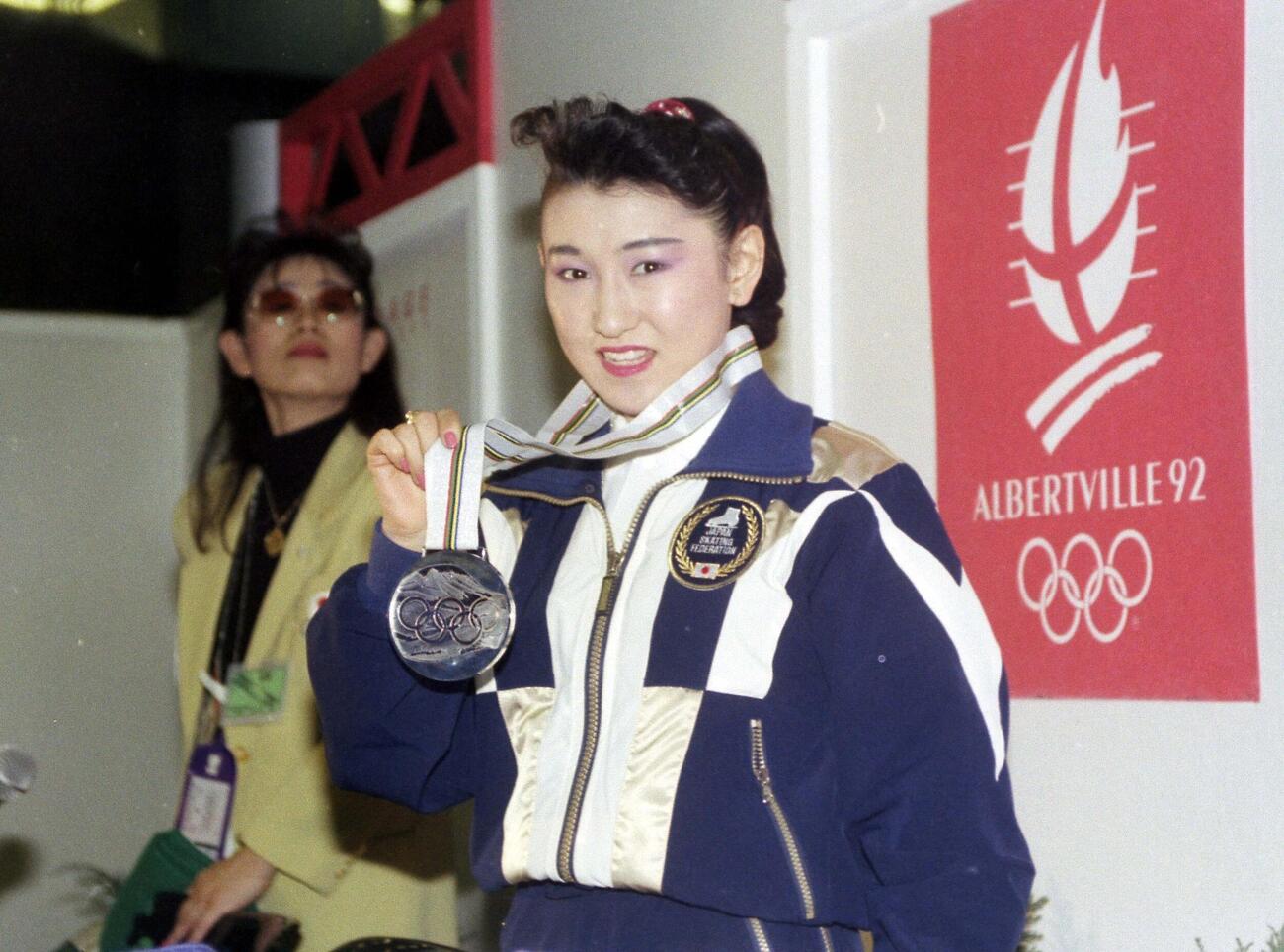 アルベールビル五輪フィギュアで銀メダルを獲得した伊藤みどり（1992年2月撮影）