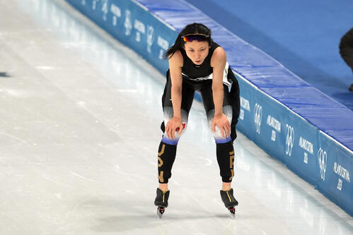 女子1500メートルで6位に終わった高木（撮影・パオロ　ヌッチ）