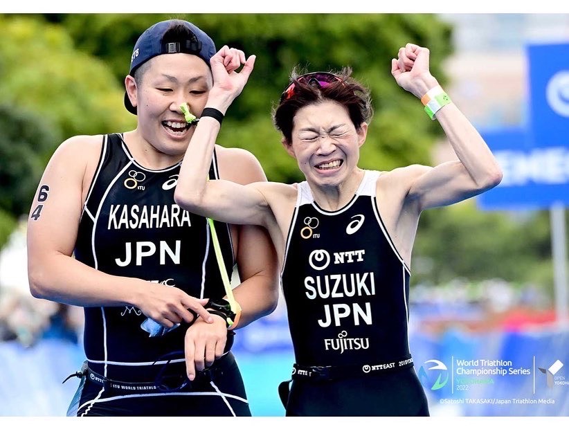 パラトライアスロンのフィニッシュは2人の絆が生まれる