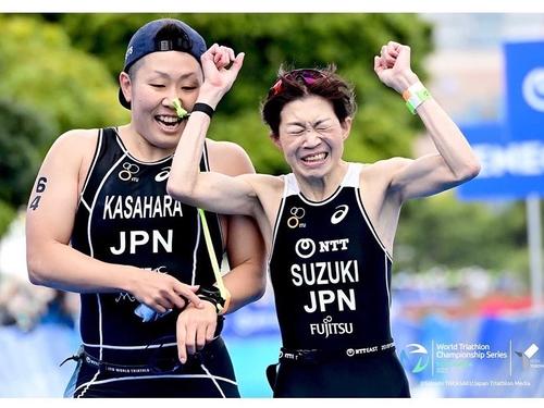 パラトライアスロンのフィニッシュは2人の絆が生まれる