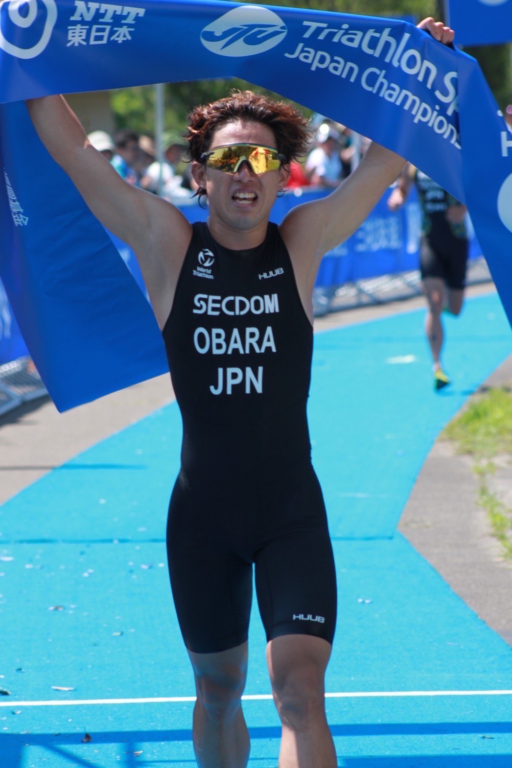 2日の日本スプリントトライアスロン選手権の男子を制した小原北斗