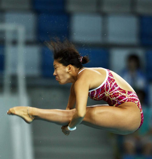 2008年北京五輪女子高飛び込みの演技