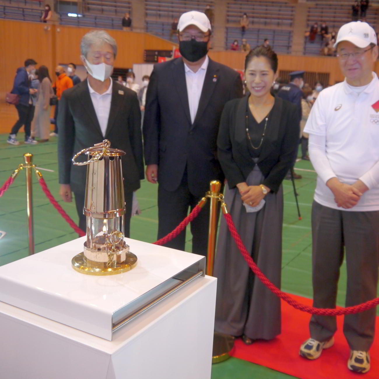 聖火の巡回展示が石川県からスタート