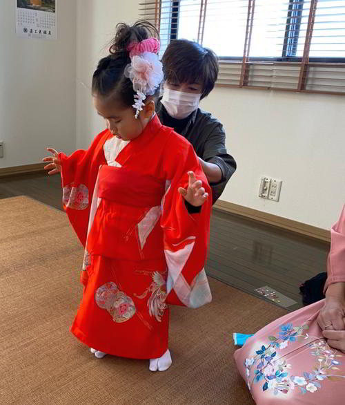 娘が七五三を迎えました