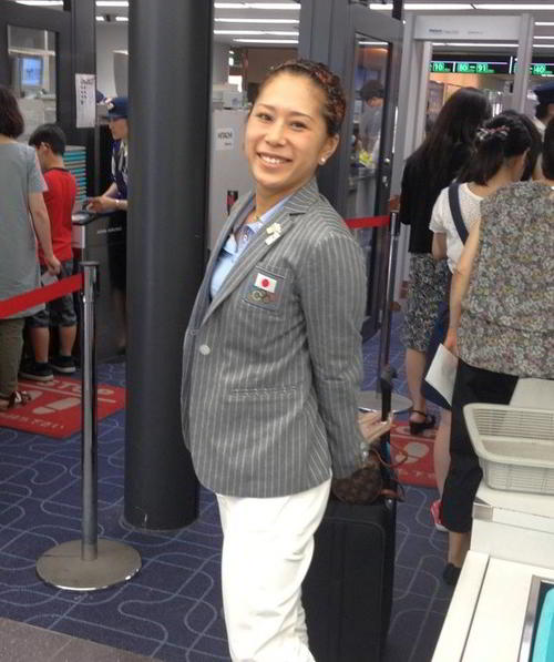 ロンドン五輪出場時の空港で