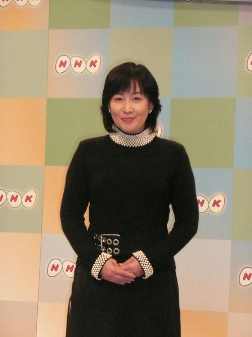 NHK新年度キャスター発表会見　NHKの森田美由紀アナ