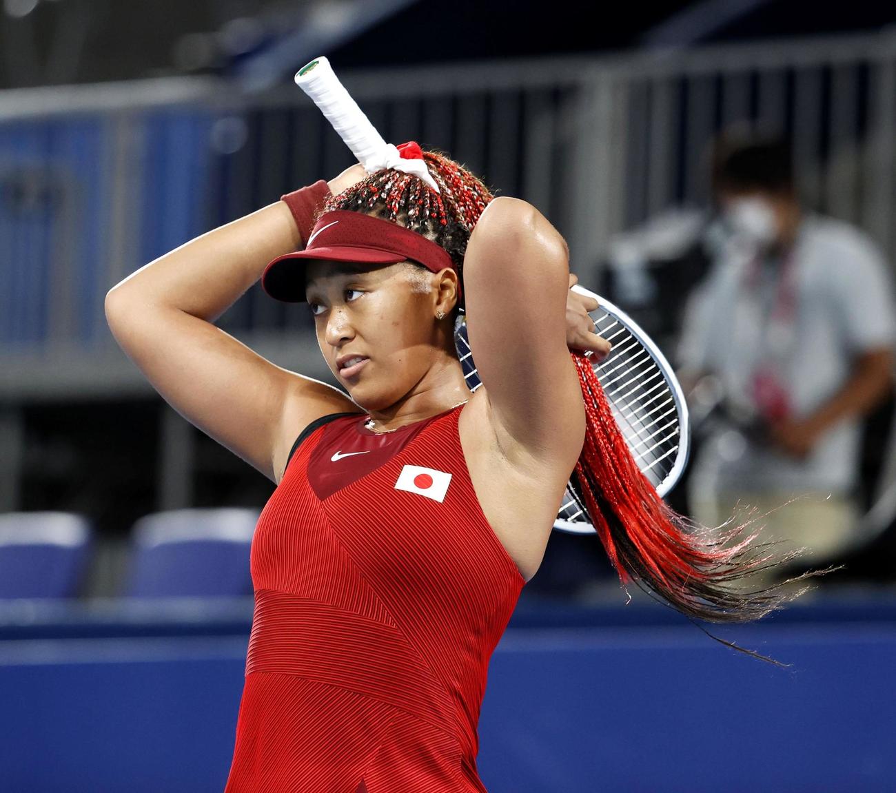 女子シングルス3回戦で敗れた大坂なおみ（共同）