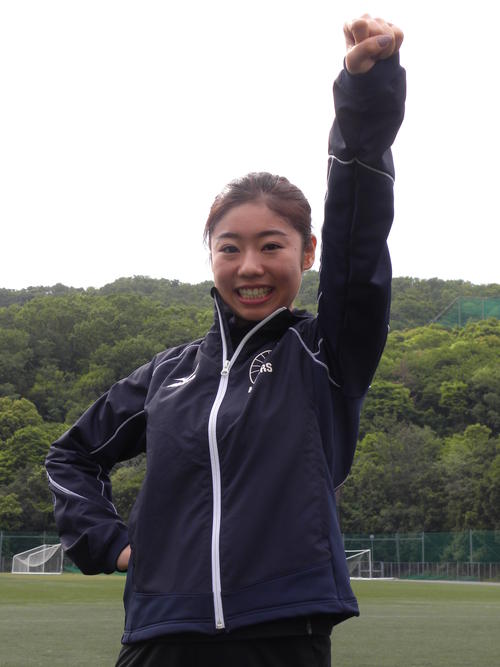 現役続行の意思を固めた細田采花（撮影・松本航）