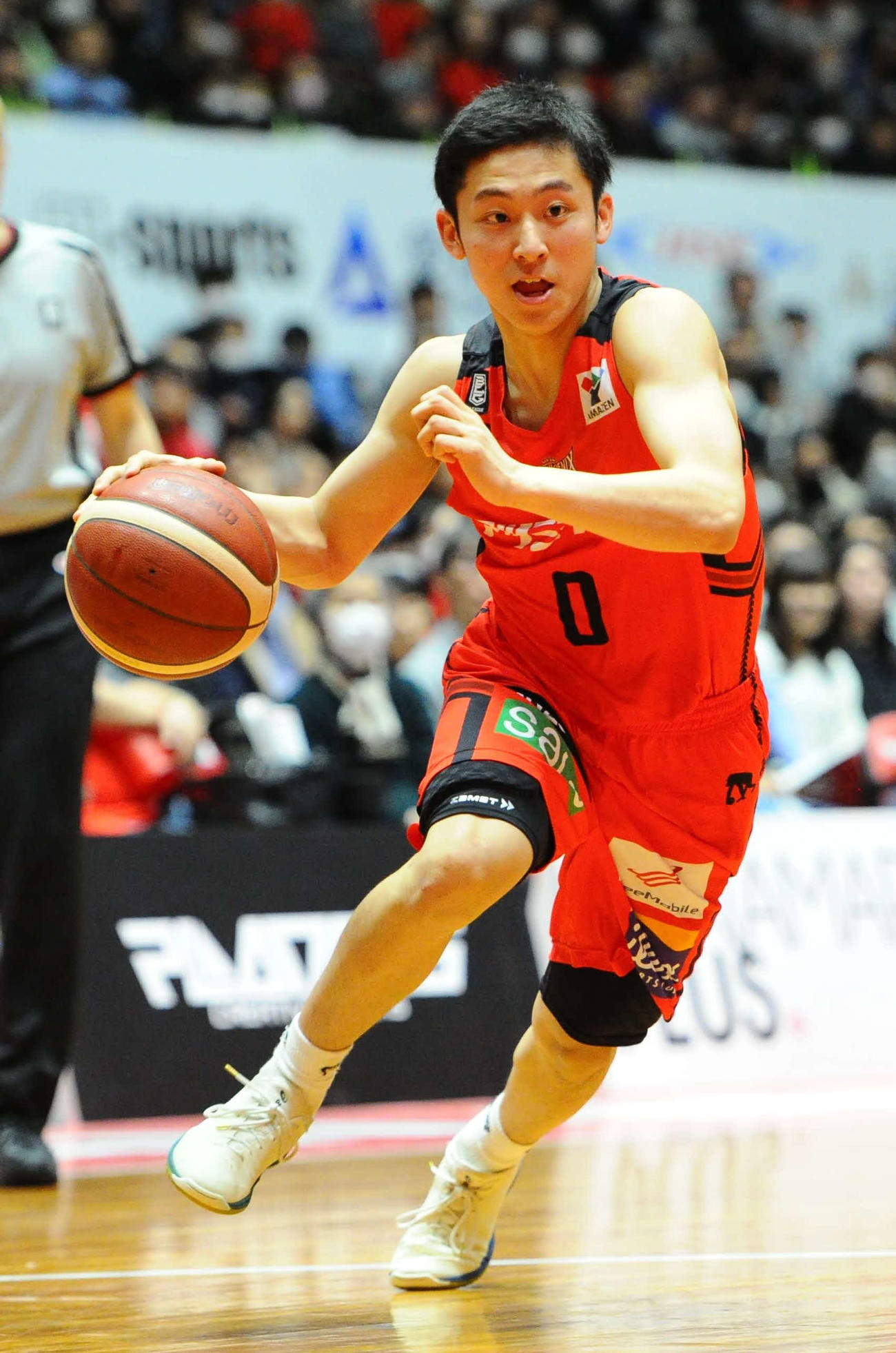 3月まで強化指定選手として三遠でプレーした河村勇輝（提供　三遠ネオフェニックス）