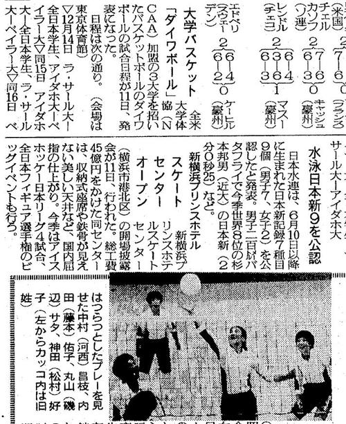 1990年10月12日付の日刊スポーツより（一部切り取り）