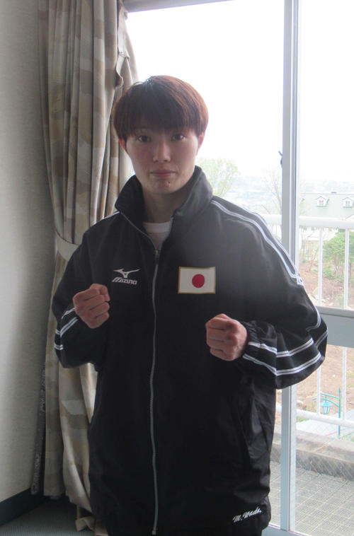 アマチュアボクシングの女子世界選手権48キロ級に出場する和田まどか（撮影・益田一弘）