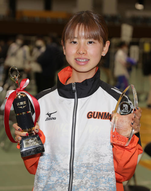 都道府県対抗女子駅伝で区間賞と優秀選手賞を獲得した不破聖衣来（22年1月16日撮影）