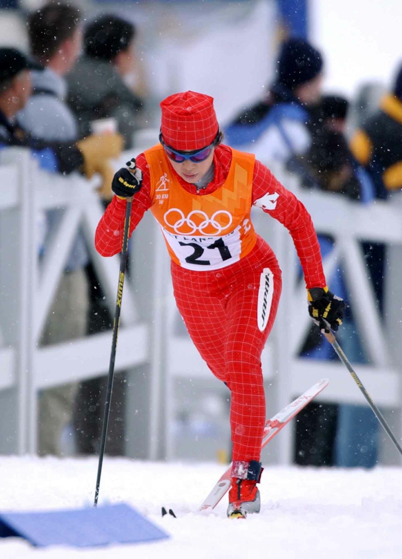 2002年ソルトレークシティー五輪　女子距離30キロクラシカル　現役時代の横山寿美子さん