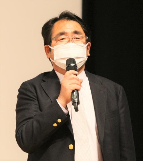 箱根駅伝へ向けた取材会に出席した帝京大・中野監督（撮影・藤塚大輔）
