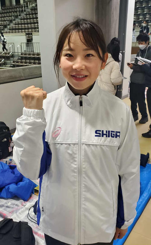 滋賀から出場して力走した不破亜莉珠（撮影・酒井俊作）※撮影時だけマスクを外しています