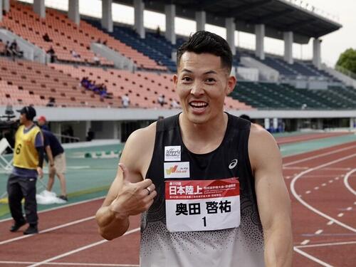 陸上男子10種競技の奥田啓祐（ウィザス提供）