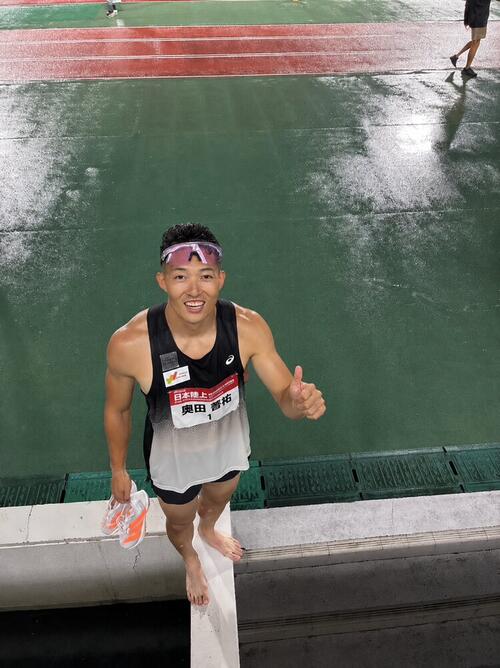 陸上男子10種競技の奥田啓祐（ウィザス提供）