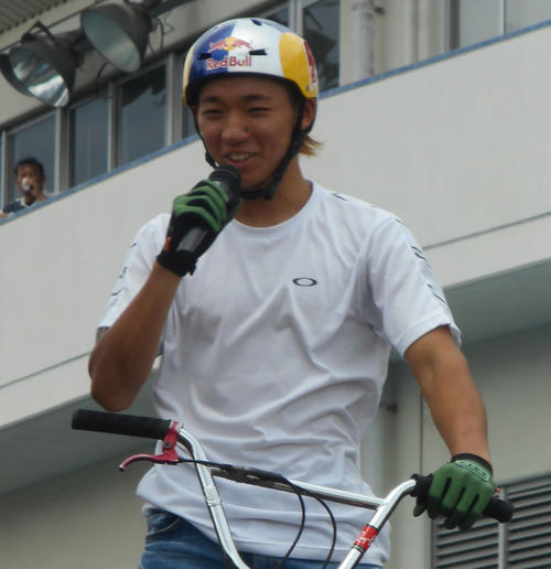BMXフリースタイルの中村輪夢（19年9月28日撮影）