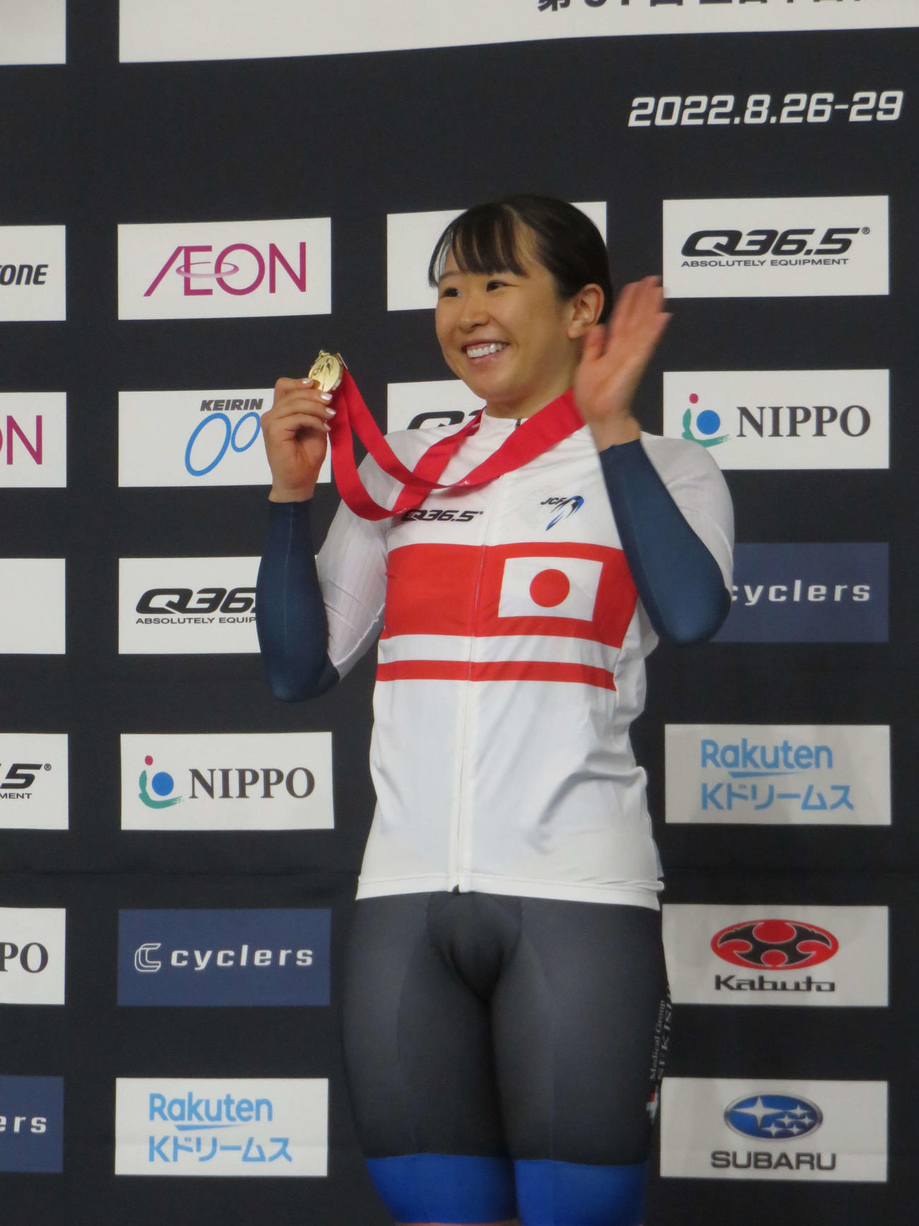 女子スクラッチで今大会2冠の梶原悠未
