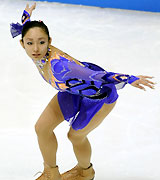 女子ＳＰで２位につけた安藤美姫（共同）