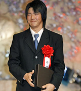 テレビ朝日ビッグスポーツ賞新人賞を受賞した石川遼（撮影・野上伸悟）