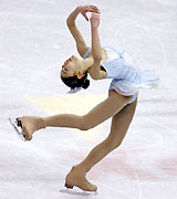 全米選手権で演技する長洲未来（ＡＰ）