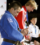 男子６０キロ級で２位に終わった野村忠宏（共同）