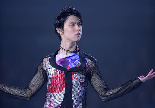 オープニングで登場した羽生結弦（撮影・加藤諒）