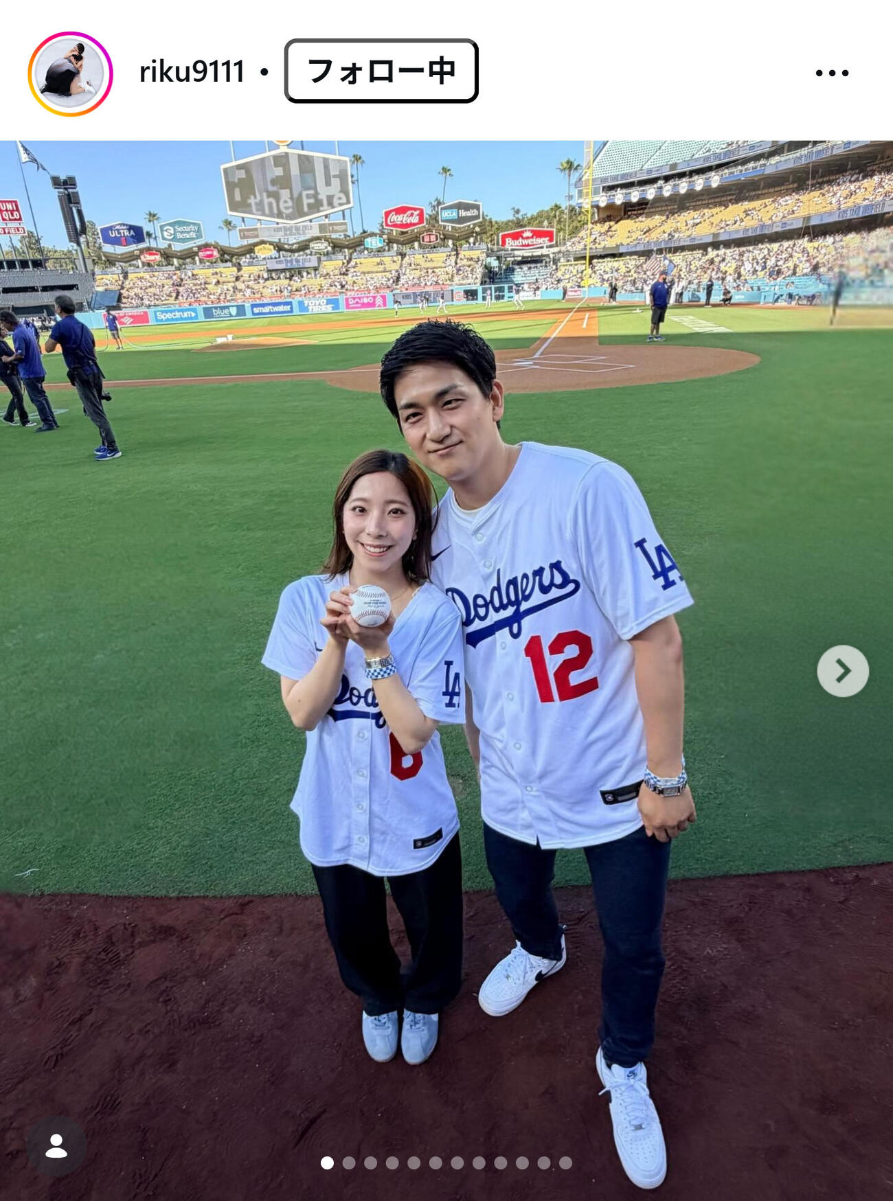 三浦璃来さんのインスタグラムから