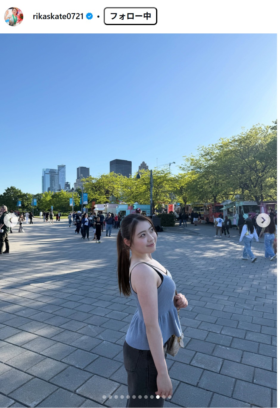紀平梨花のインスタグラムから