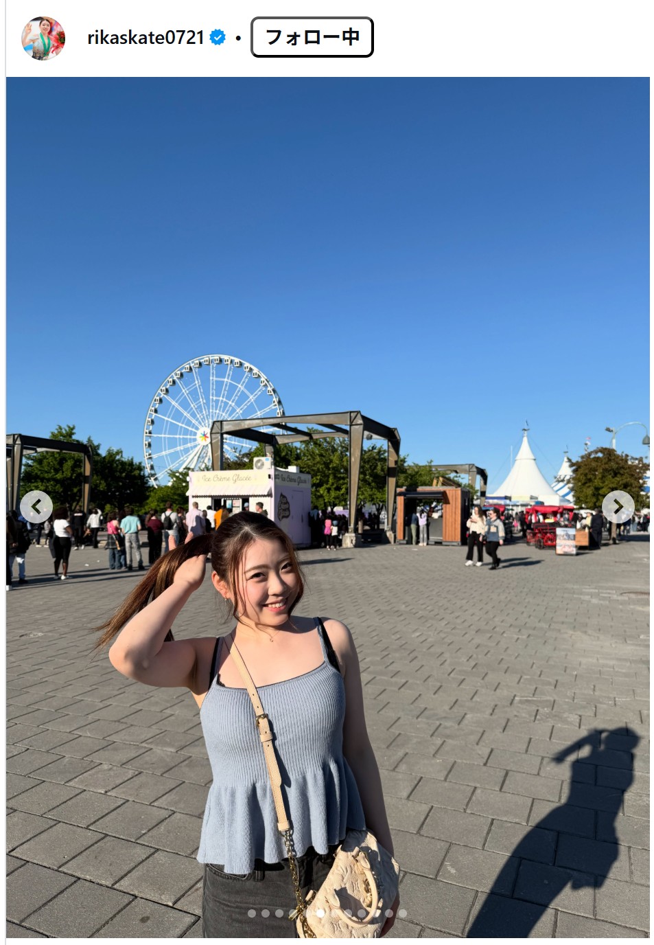 紀平梨花のインスタグラムから